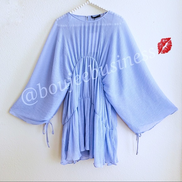 ZARA BNWT Draped Pleated Dress - Picture 4 of 10